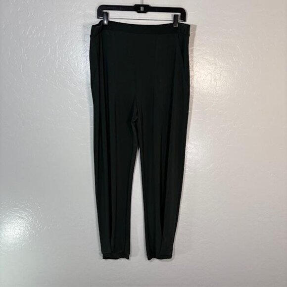 Sympli Pants Womens 16 Green Pull On Tapered Stretch Ankle Elastic Waist Canada - Picture 1 of 8